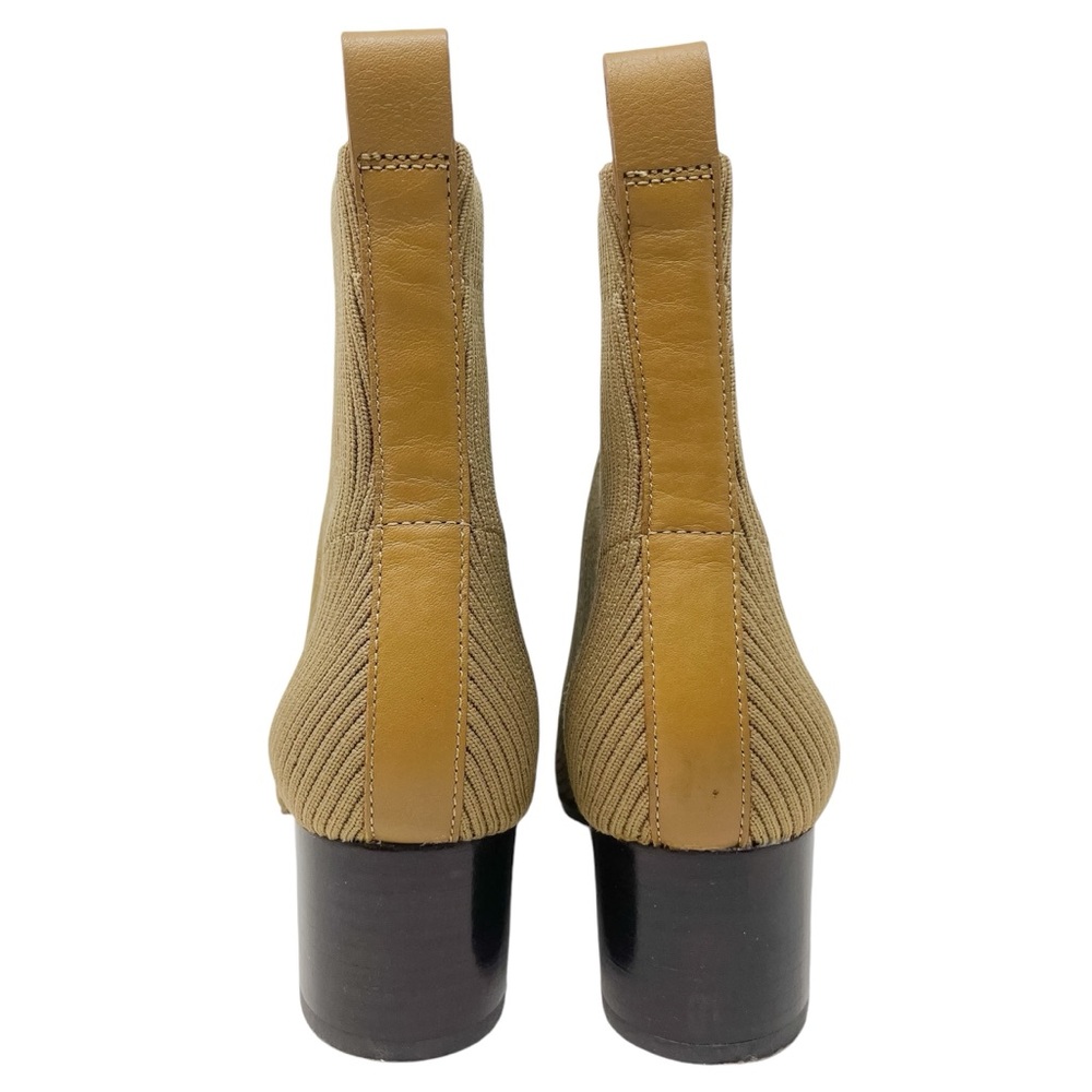 Everlane The Glove Boot Ribbed Sock Ankle Bootie Women’s 8.5 Tumbleweed Yellow - Picture 9 of 12